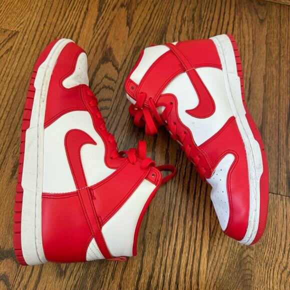 Nike Dunk High University Retro Red White - Picture 2 of 8